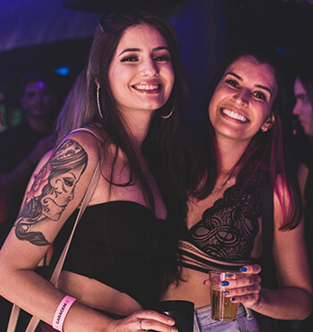 beautiful ladies smiling