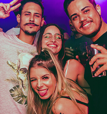 friends at a night out